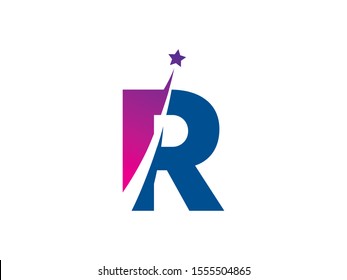 R Letter logo or symbol template design