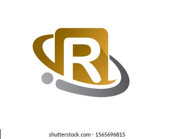 R Letter logo or symbol template design