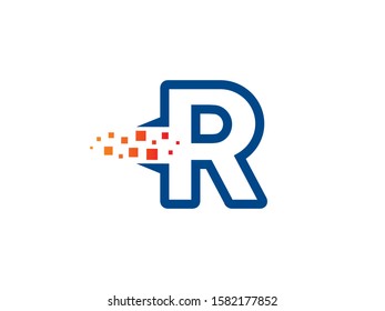 R Letter logo or symbol template design
