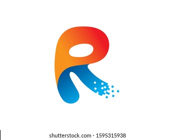 R Letter logo or symbol template design