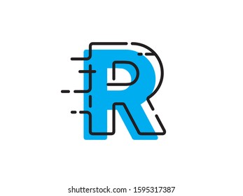 R Letter logo or symbol template design