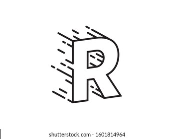 R Letter logo or symbol template design