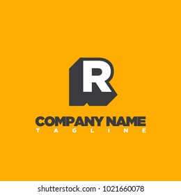 R LETTER LOGO TEMPLATE
