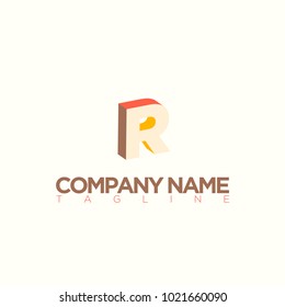 R LETTER LOGO TEMPLATE