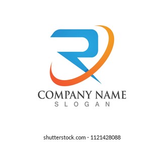 R Letter Logo Template