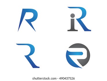 R Letter Logo Template