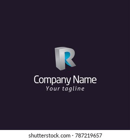 R LETTER LOGO TEMPLATE