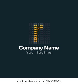 R LETTER LOGO TEMPLATE