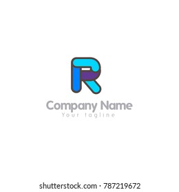 R LETTER LOGO TEMPLATE