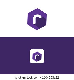R letter logo Template design vector