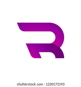 R letter logo template vector icon