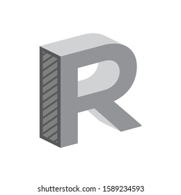 R letter logo template vector icon design