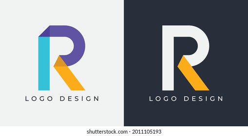 R Letter logo template Vector