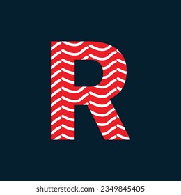 R letter logo or r text logo and r word logo design.