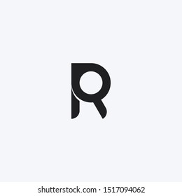 r letter logo unique, shape simple letter r. stock vector eps 10.