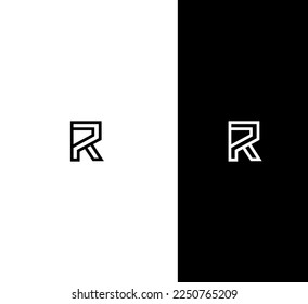 R Letter Logo Usable Vector Template Abstract Monogram Symbol 