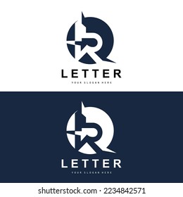 Logotipo de letra R, símbolo de alfabeto vectorial, diseño de logotipos de marca con letra inicial