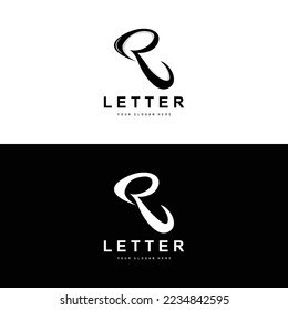 R Letter Logo, Vector Alphabet Symbol, Design For Brand Logos With Initial Letter