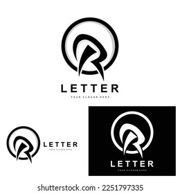R Letter Logo, Vector Alphabet Symbol, Design For Brand Logos With Initial Letter