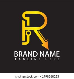 R Letter Logo Vector Art