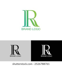 R letter logo vector art illustration.