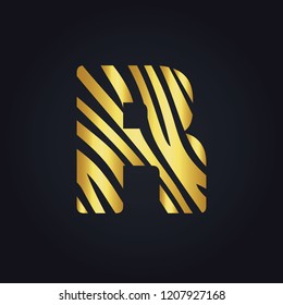 R letter logo vector design. Initial letter R logo design.