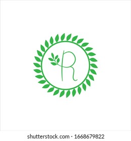 Diseño vectorial de logotipo de letra R