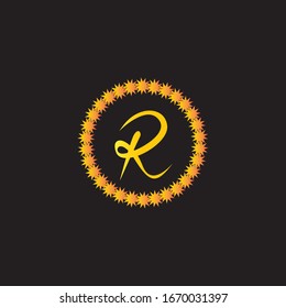 R letter logo vector design