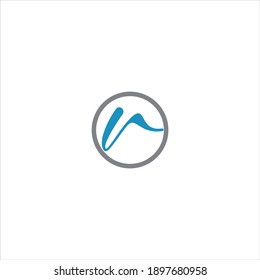 R letter logo vector design on white color background. r icon