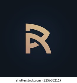 Vectordesign für R und A-Buchstaben-Logos