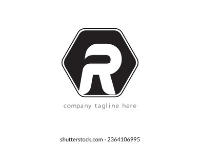 R letter logo vector design for business.