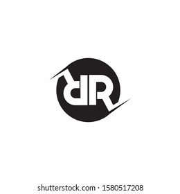 R letter logo and vector  icon design template element