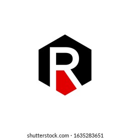 R letter logo vector icon template