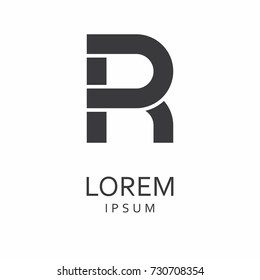 R Letter Logo. Vector Icon
