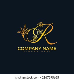 R letter logo vector illustration design