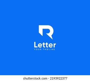 R Letter Logo Vector Template Abstract Monogram Symbol