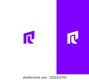 R Letra Modelo Vector De Plantilla Resumen Símbolo Monograma. Usable para el deporte de negocios, la tecnología, la moda, el logotipo digital y creativo futuro