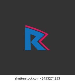 R Letter Logo Vektorgrafik Vorlage Abstraktes Monogramm Symbol 