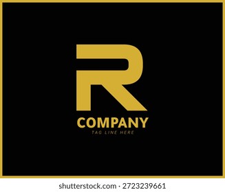 Plantilla de Vector de logotipo de letra R diseñada para startups, marcas corporativas, empresas de tecnología, agencias y marca personal, adecuada para logotipos, íconos de App, señalización, empaque, impresión y medios digitales.