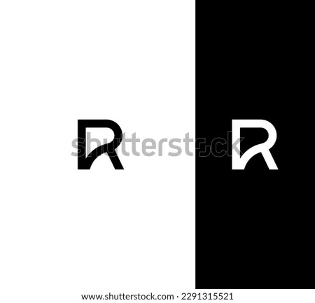 R Letter Logo Vector Template Abstract Monogram Symbol  Stock fotó © 