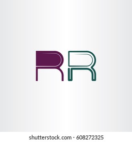r letter logotype illustration vector icon 