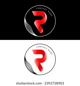 R Letter Mark Logo Design