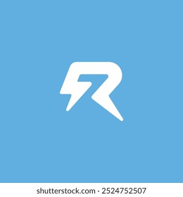 R letter mark logo design 