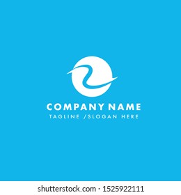 R Letter Mark Stroke Form Logo
