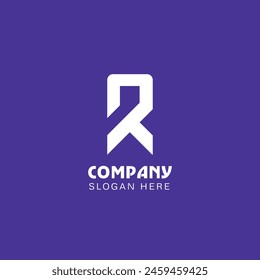 R letter Minimal Logo Design