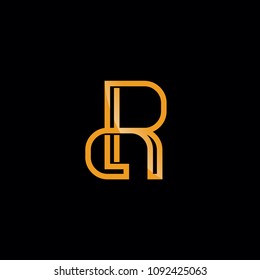R Letter Monogram Logo Design