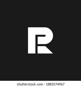 Monograma de letra R para el diseño del logotipo. diseño vectorial moderno