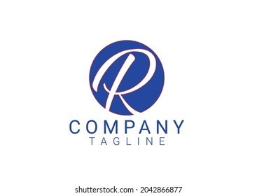 R letter new logo and icon design template
