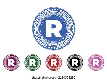 R letter new logo and icon design