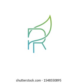 R Letter Plant Icon Logo Green Stock Vector Royalty Free Shutterstock